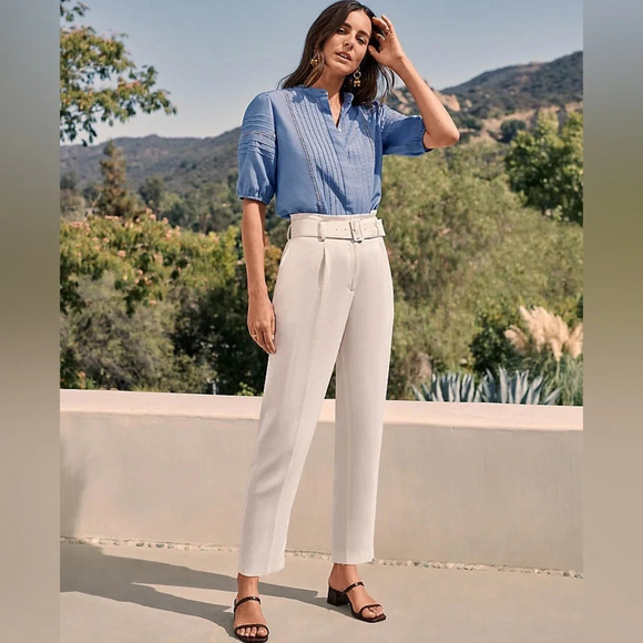 ANN TAYLOR The Belted Taper Pant - Picture 3 of 8